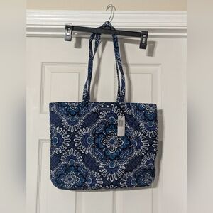 Vera Bradley Essential Tote Bag, Large Cosmetic Bag, And Ultimate Card Case